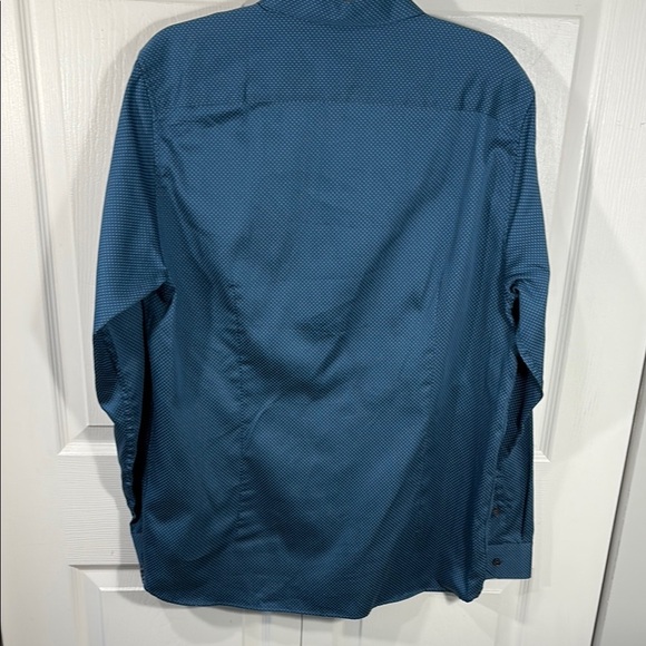 Ted Baker Blue Geometric Print Shirt - Picture 3 of 6